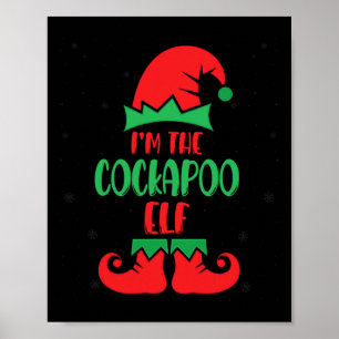 Ich bin der Apoo Elf Niedlicher Hund Lover Xmas We Poster