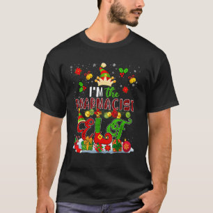 Ich bin der Apotheker Elf Xmas Kariert Elf Costume T-Shirt