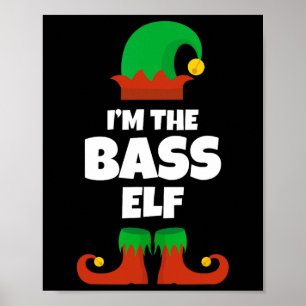 Ich bin der B Elf Familie Pajama Weihnachtsspieler Poster