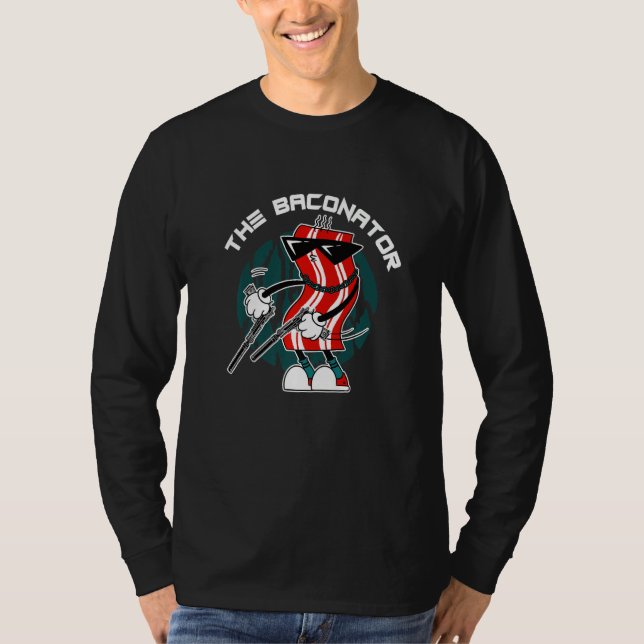 Ich Bin Der Baconator Fleisch Essen Frühstück Spec T-Shirt (Vorderseite)