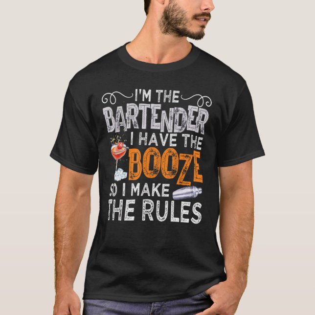 Ich bin der Barkeeper, den ich habe, also mache ic T-Shirt (Vorderseite)