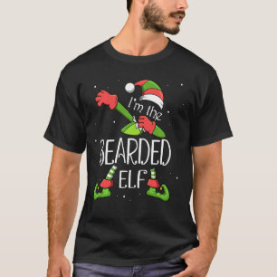Ich bin der bärtige Elf, der Weihnachtsmann Weihna T-Shirt