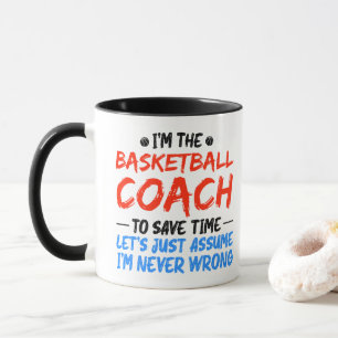 Ich bin der Basketball-Trainer Vintage-Trainer Spo Tasse
