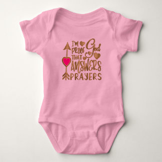 Ich bin der Beweis dafür, dass Gott die Gebetsbekl Baby Strampler