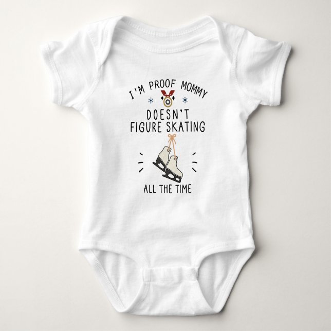 Ich bin der Beweis, dass Mommy nicht die ganze Zei Baby Strampler (Vorderseite)