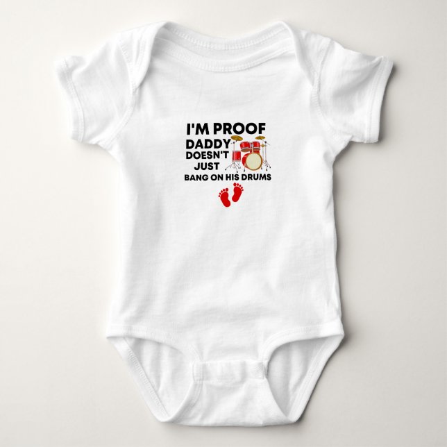 Ich bin der Beweis, dass Papa nicht einfach nur an Baby Strampler (Vorderseite)
