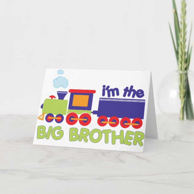 Ich bin der Big Brother Train T - Shirt Karte (Vorderseite)