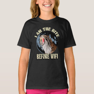 Ich bin der Bite vor WiFi Saberzahntiger Tiger Fun T-Shirt