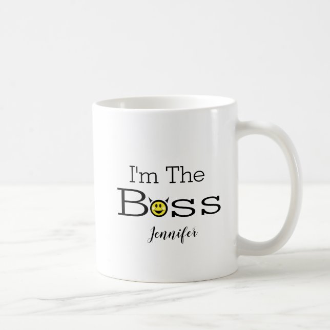 Ich bin der Boss Cup Kaffeetasse (Rechts)