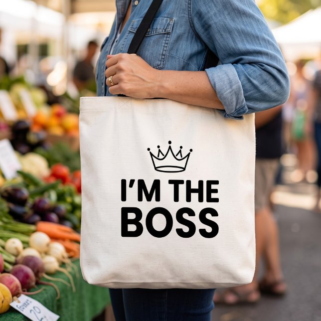 Ich bin der Boss Lustige Mama  Tasche (Von Creator hochgeladen)