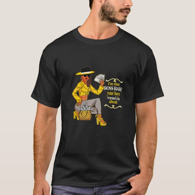 Ich bin der Boss Urban Slang weiblicher Unternehme T-Shirt (Vorderseite)