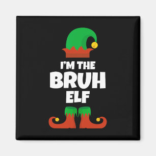 Ich bin der Bruh Elf Familie Pajama Weihnachtslust Magnet