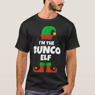 Ich bin der Bunco Elf Familie Pajama Weihnachtslus T-Shirt