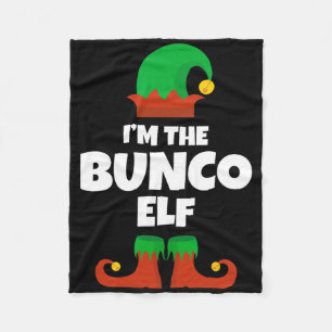 Ich bin der Bunco-Elf-Familien-Pyjama-Weihnachten  Fleecedecke