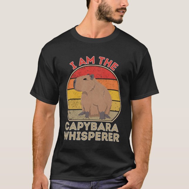 Ich bin der Capybara Whisperer T-Shirt (Vorderseite)