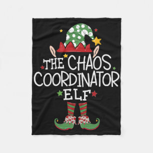 Ich bin der Chaos-Koordinator-Elch-Spaß-Weihnachte Fleecedecke
