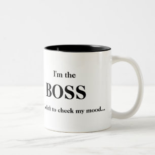 Ich bin der CHEF (1) Zweifarbige Tasse