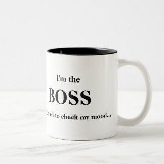 Ich bin der CHEF (1) Zweifarbige Tasse