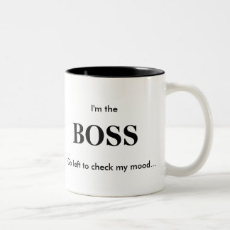 Ich bin der CHEF (2) Zweifarbige Tasse