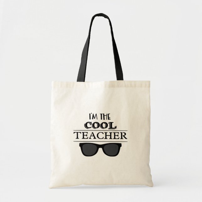 Ich bin der Coole Lehrer Tragetasche (Vorne)