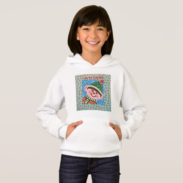 Ich bin der Cute Elf Hoodie (Vorne ganz)