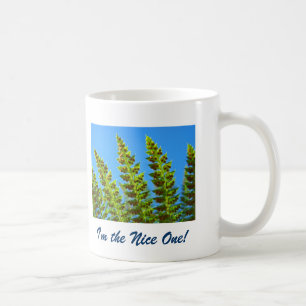 Ich bin der/die Nette! Kaffee-Tasse Geschenke Farn Kaffeetasse