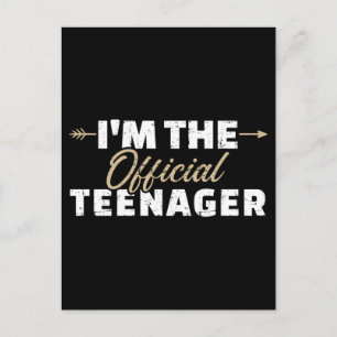 Ich bin der/die Teenager zum 13. Geburtstag Postkarte