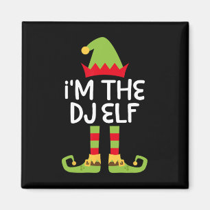 Ich bin der Dj Elf, der Weihnachtself passt Magnet