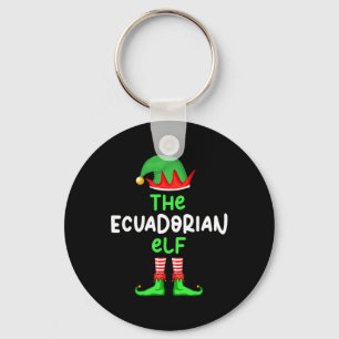 Ich bin der ecuadorianische Elf Ecuador Weihnachts Schlüsselanhänger