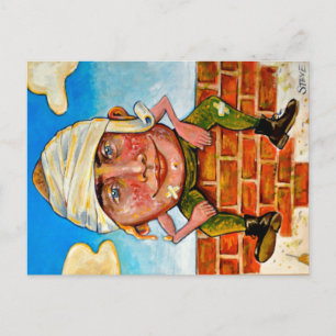 Ich bin der Ei-Mann. Postkarte