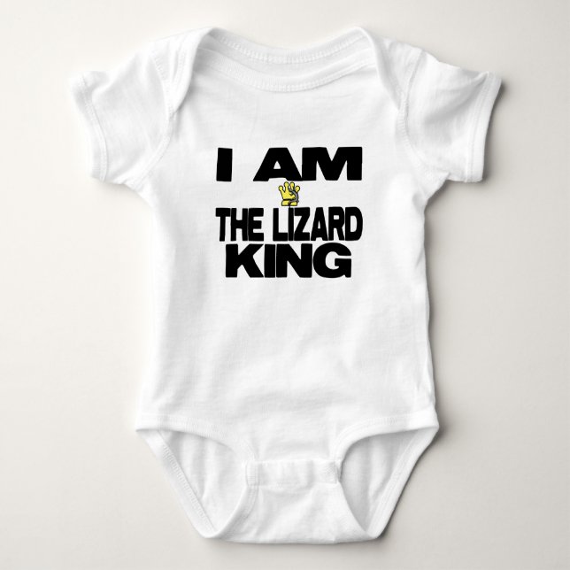 Ich bin der Eidechsen-König Baby Strampler (Vorderseite)