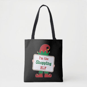 Ich bin der Einkaufself   Personalisierter Weihnac Tasche
