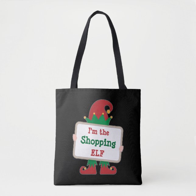 Ich bin der Einkaufself | Personalisierter Weihnac Tasche (Vorderseite)