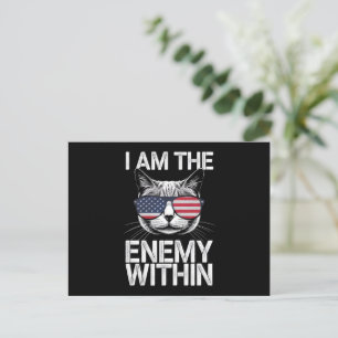 Ich bin der Feind in Kamala Harris 2024 Postkarte