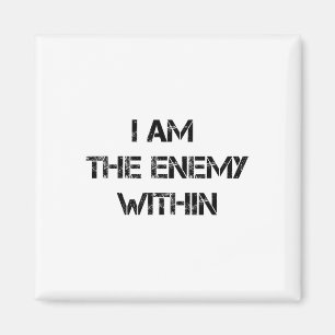 Ich bin der Feind in Kamala Harris Donald Trump 2 Magnet