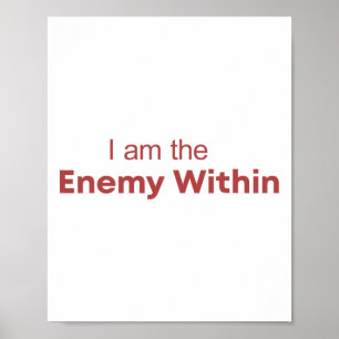 Ich bin der Feind in Kamala Harris Donald Trump 2 Poster