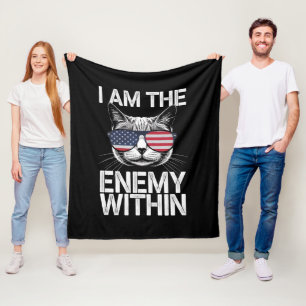 Ich bin der Feind innerhalb Kamala Harris 2024 Fleecedecke