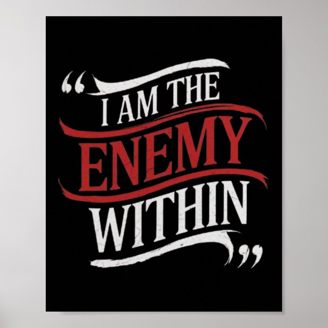 Ich bin der Feind innerhalb Kamala Harris gegen Tr Poster (Vorne)