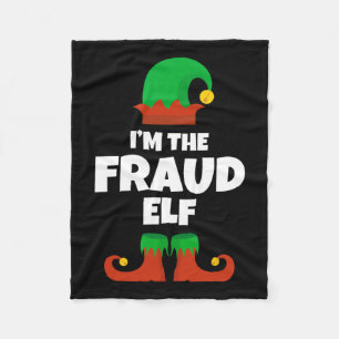 Ich bin der Fraud Elf Familie Pajama Weihnachtslus Fleecedecke