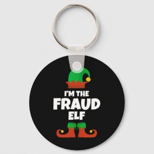 Ich bin der Fraud Elf Familie Pajama Weihnachtslus Schlüsselanhänger