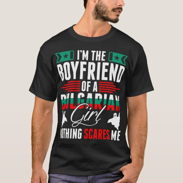 Ich bin der Freund eines bulgarischen Girl-Tshirts T-Shirt (Vorderseite)
