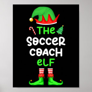 Ich bin der Fußballtrainer-Elf-Christmas-Matching- Poster