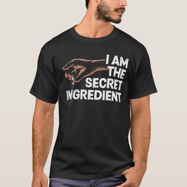 Ich bin der geheime Koch, der kocht Spaß T-Shirt (Vorderseite)