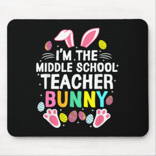 Ich bin der glückliche Osterhase der Mittelschulle Mousepad