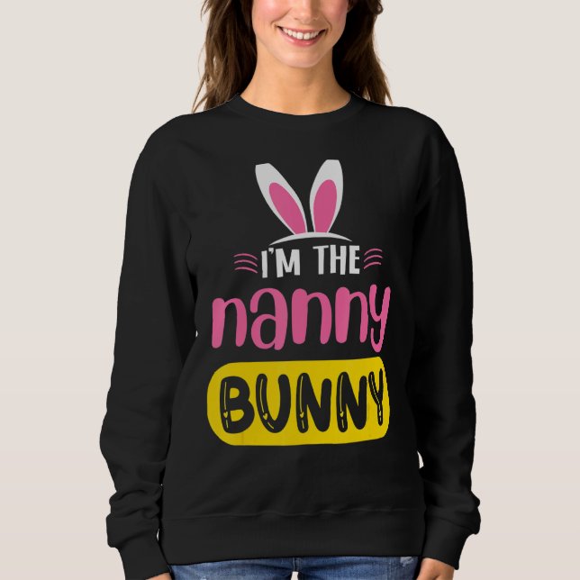 Ich bin der grausame Bunny Rabbit Ears Easter Day Sweatshirt (Vorderseite)