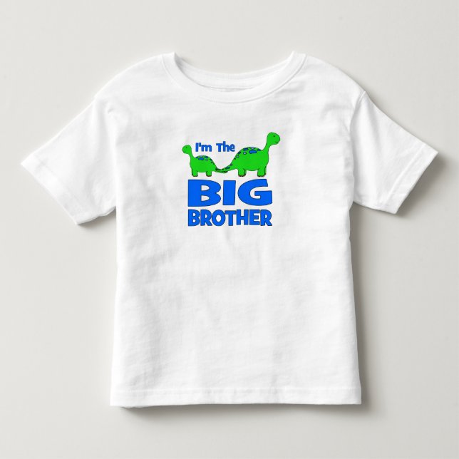 Ich bin der große Bruder! Custom Dinosaurier Desig Kleinkind T-shirt (Vorderseite)