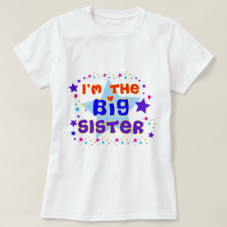 Ich bin der große Schwester-T - Shirt mit Sternen