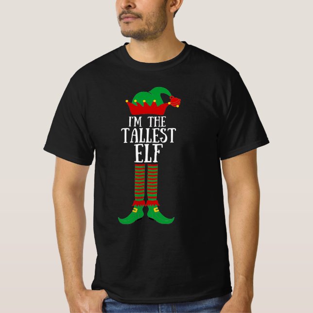 Ich bin der größte Elf-Funny-Weihnachtself-T - Shi T-Shirt (Vorderseite)