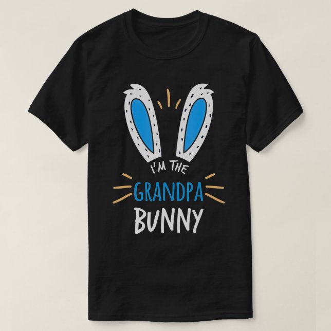 Ich bin der Großvater Bunny Matching Family Osters T-Shirt (Design vorne)