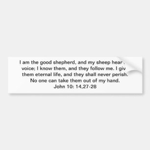 Ich bin der gute Hirte Autoaufkleber
